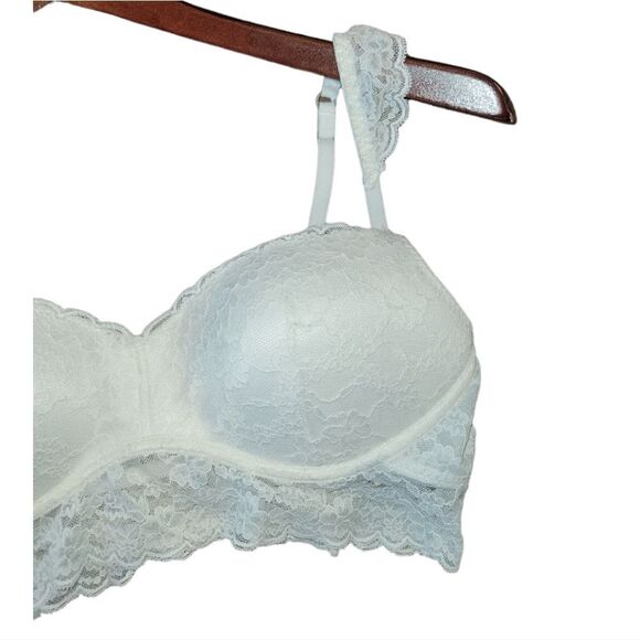 Gilly Hicks Hollister Sydney White Lace Bralette L - Picture 2 of 9